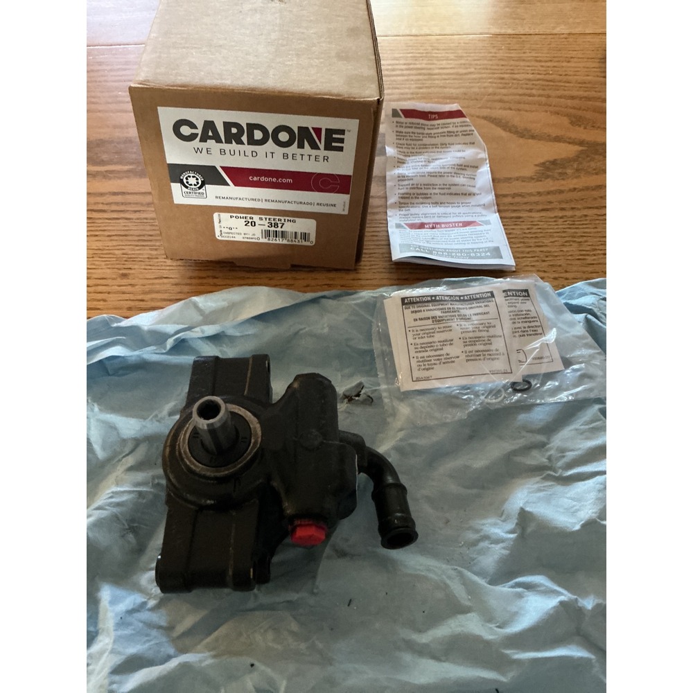 Cardone 20-387 Remanufactured Power Steering Pump Black OE Replacement Part